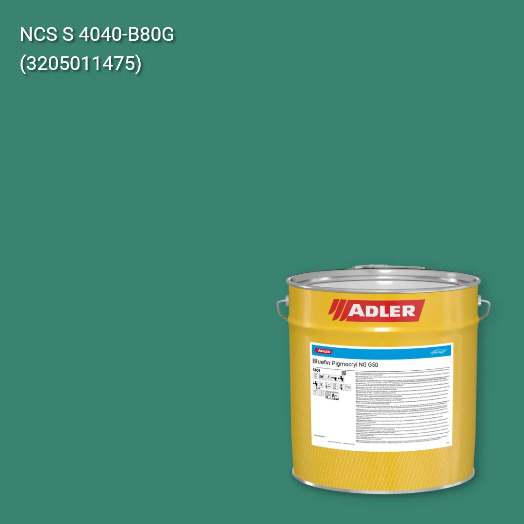 Лак меблевий Bluefin Pigmocryl NG G50 колір NCS S 4040-B80G, Adler NCS S
