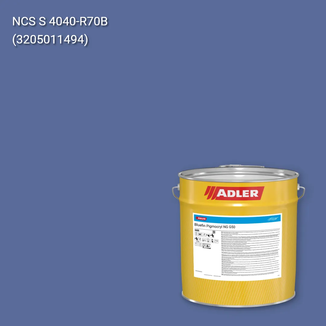 Лак меблевий Bluefin Pigmocryl NG G50 колір NCS S 4040-R70B, Adler NCS S