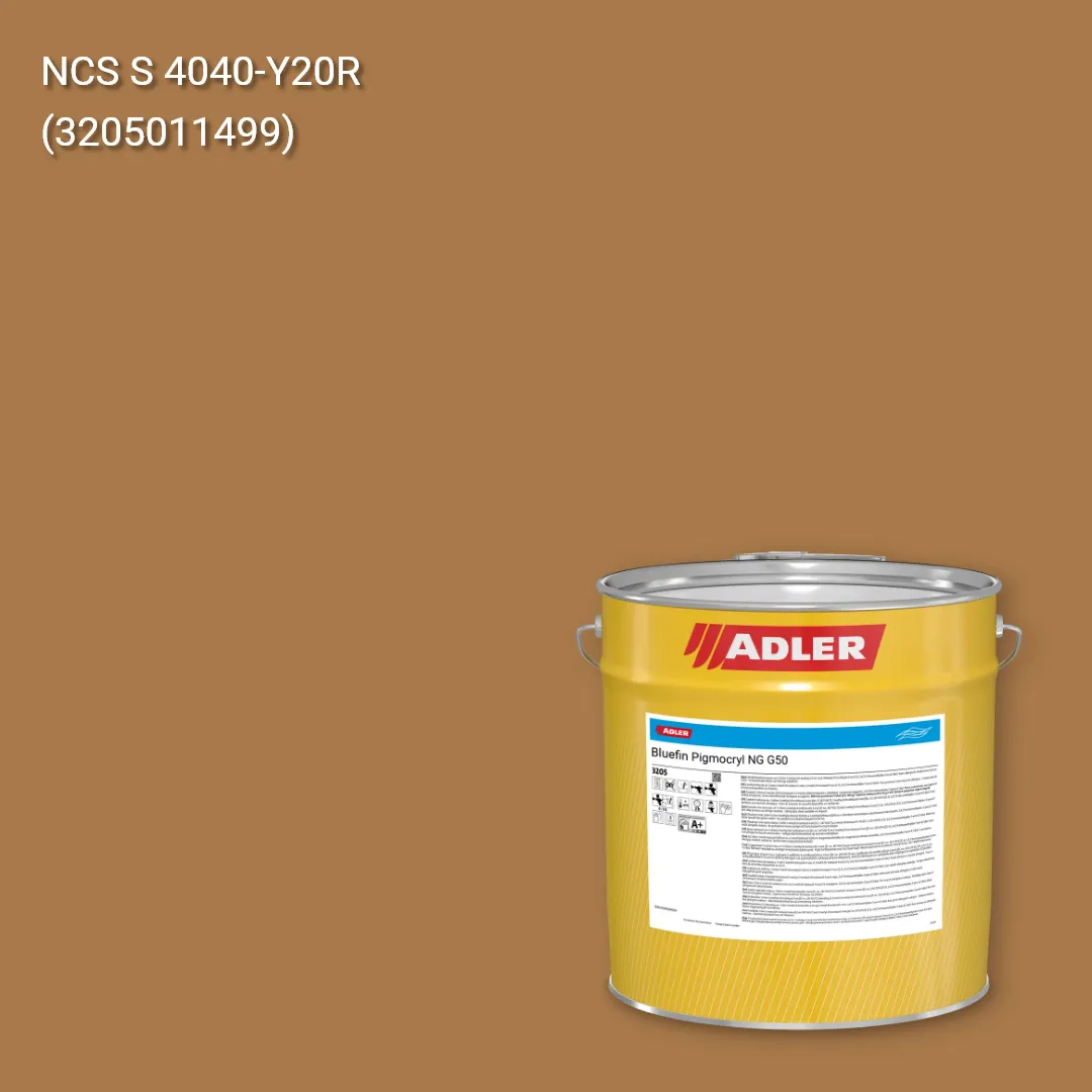 Лак меблевий Bluefin Pigmocryl NG G50 колір NCS S 4040-Y20R, Adler NCS S