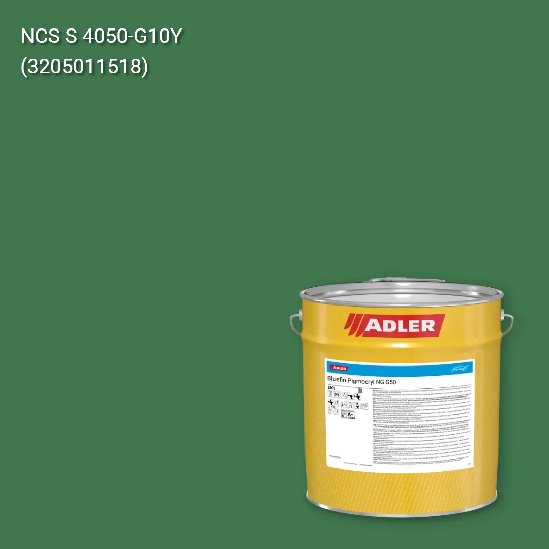 Лак меблевий Bluefin Pigmocryl NG G50 колір NCS S 4050-G10Y, Adler NCS S