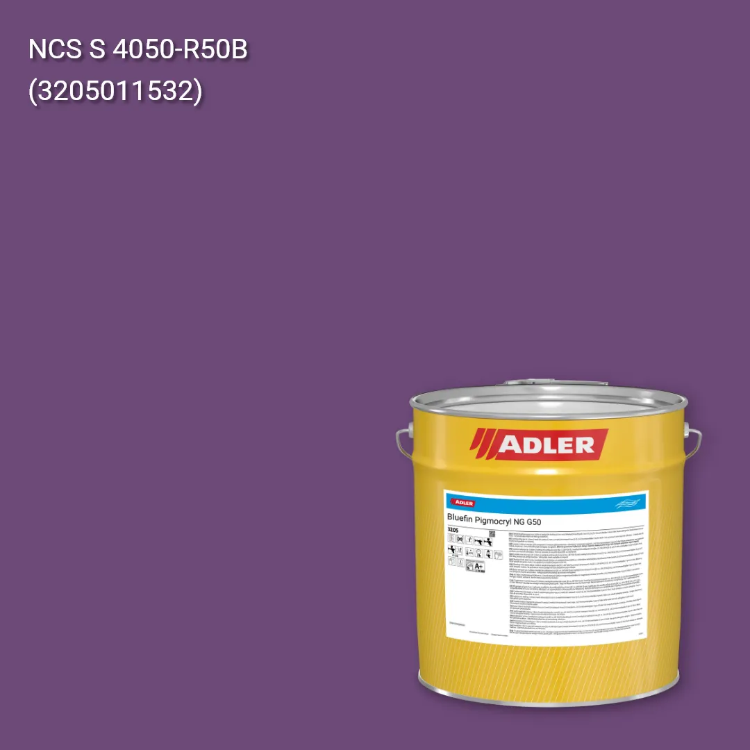 Лак меблевий Bluefin Pigmocryl NG G50 колір NCS S 4050-R50B, Adler NCS S