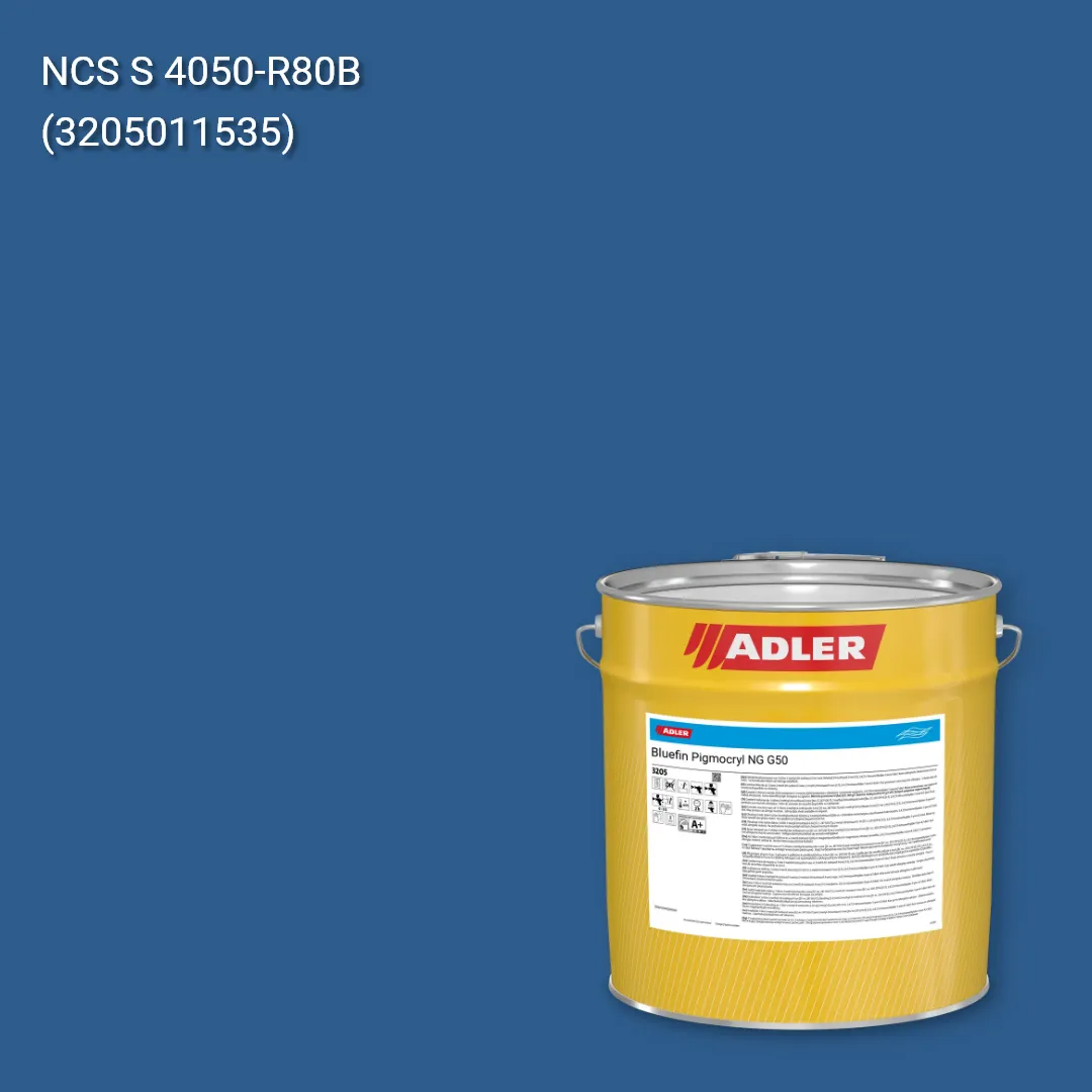 Лак меблевий Bluefin Pigmocryl NG G50 колір NCS S 4050-R80B, Adler NCS S