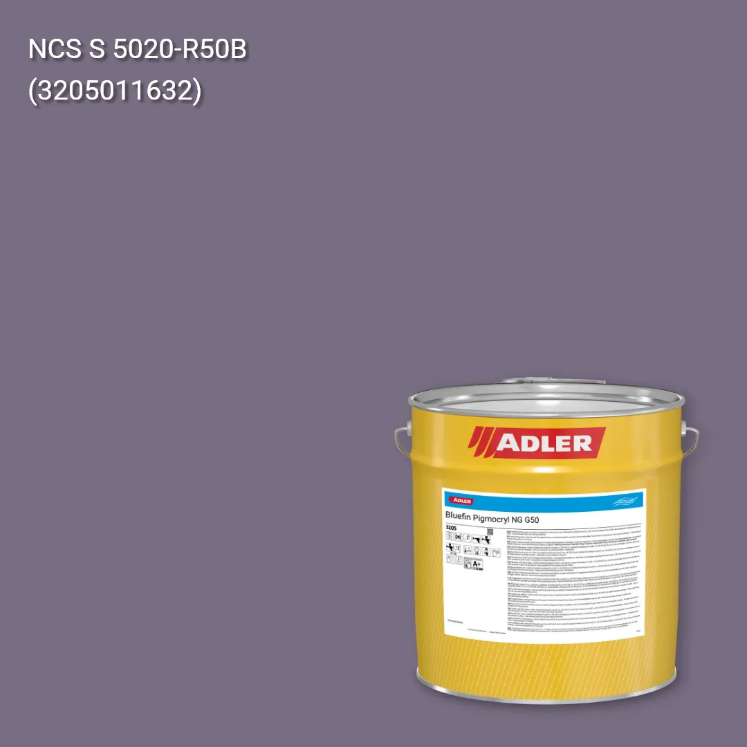 Лак меблевий Bluefin Pigmocryl NG G50 колір NCS S 5020-R50B, Adler NCS S