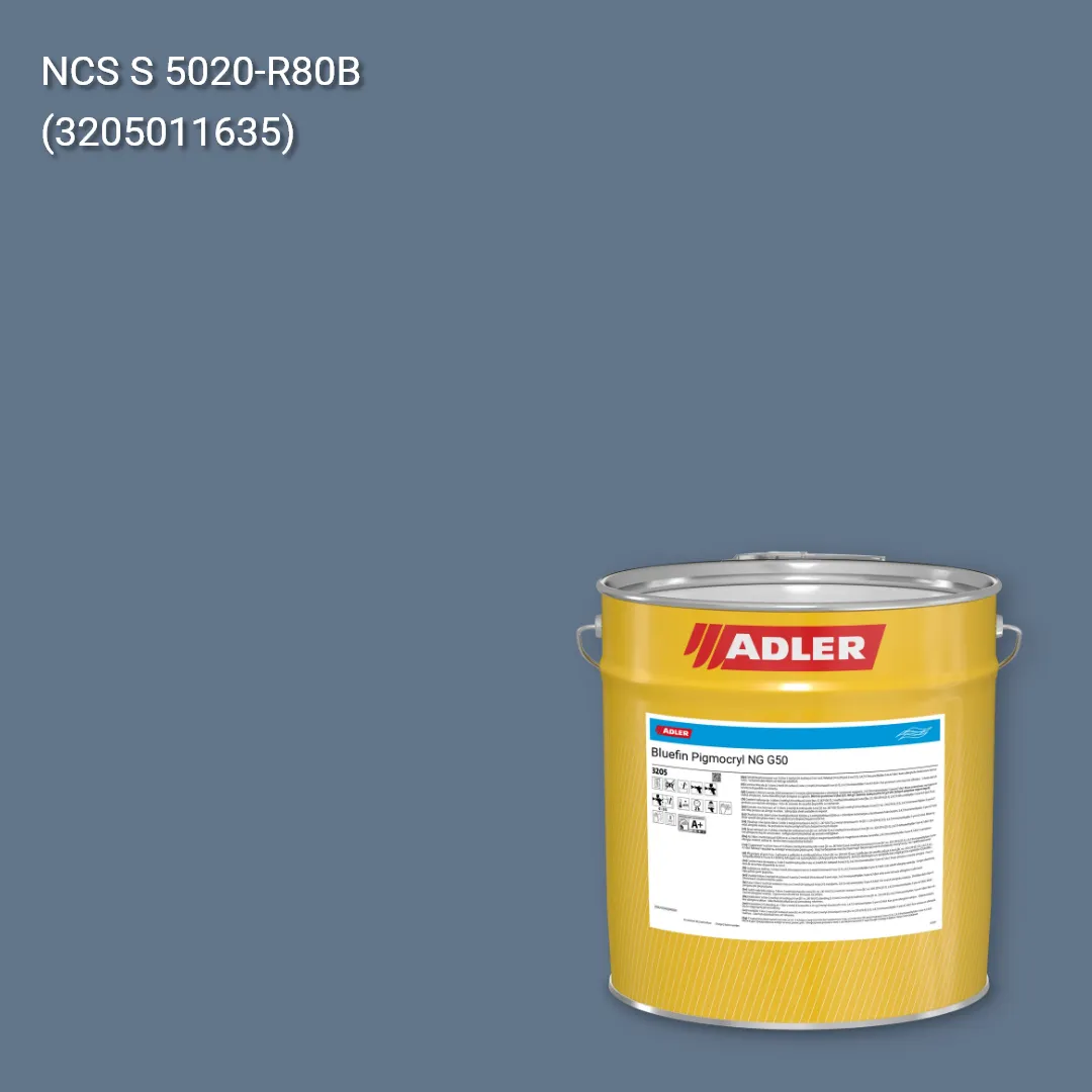 Лак меблевий Bluefin Pigmocryl NG G50 колір NCS S 5020-R80B, Adler NCS S