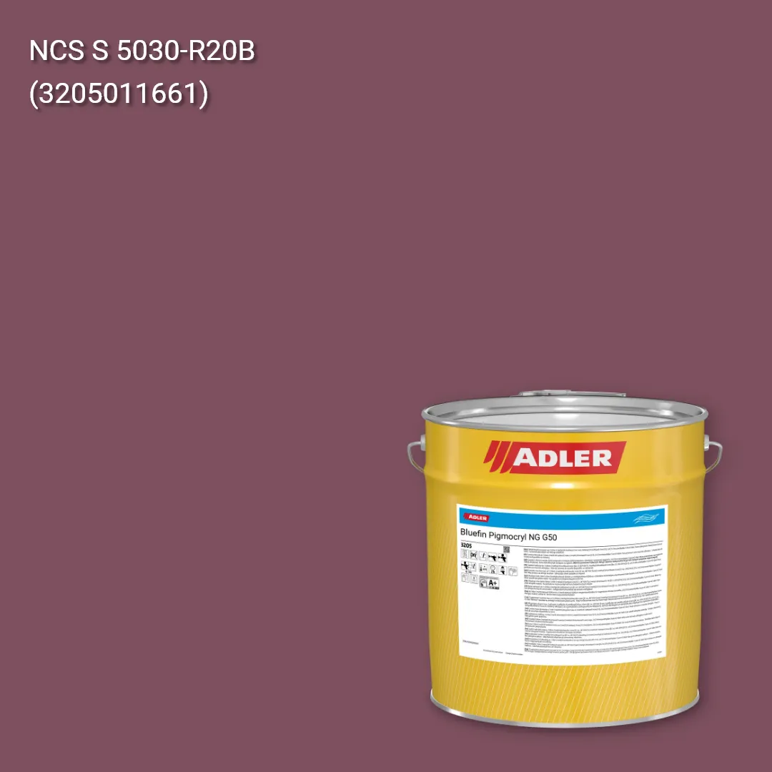Лак меблевий Bluefin Pigmocryl NG G50 колір NCS S 5030-R20B, Adler NCS S