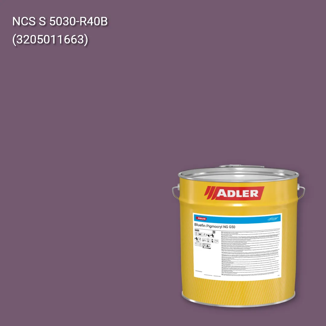 Лак меблевий Bluefin Pigmocryl NG G50 колір NCS S 5030-R40B, Adler NCS S