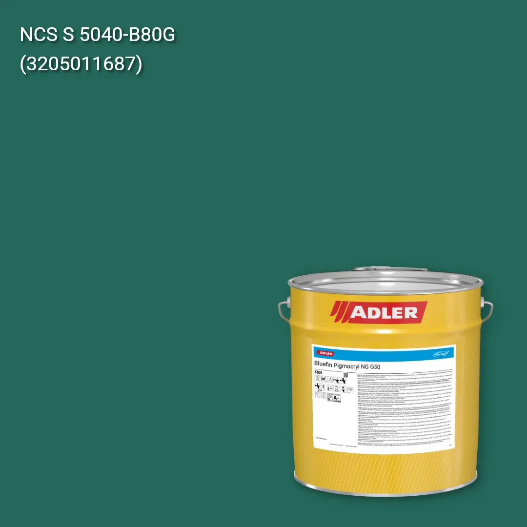 Лак меблевий Bluefin Pigmocryl NG G50 колір NCS S 5040-B80G, Adler NCS S