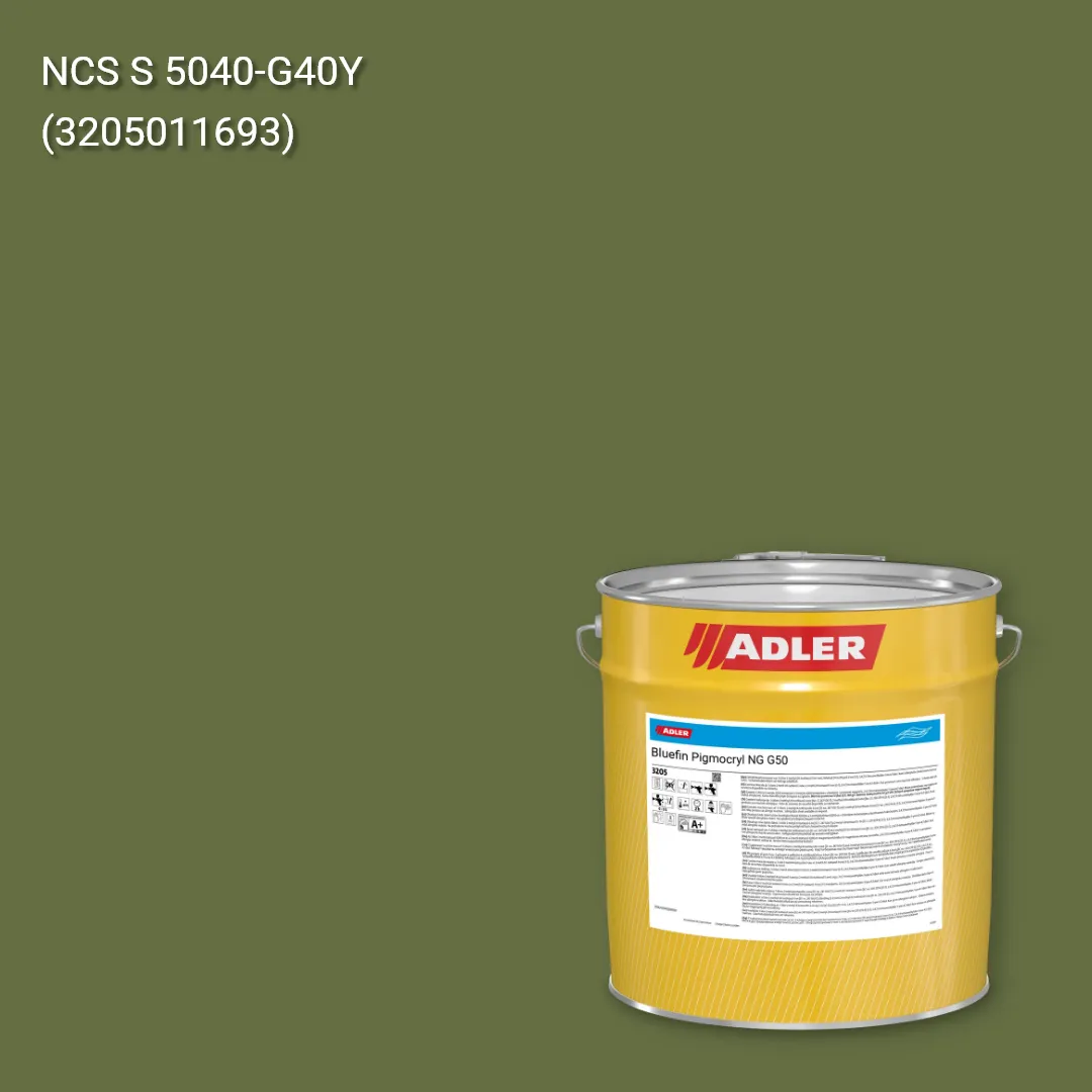 Лак меблевий Bluefin Pigmocryl NG G50 колір NCS S 5040-G40Y, Adler NCS S