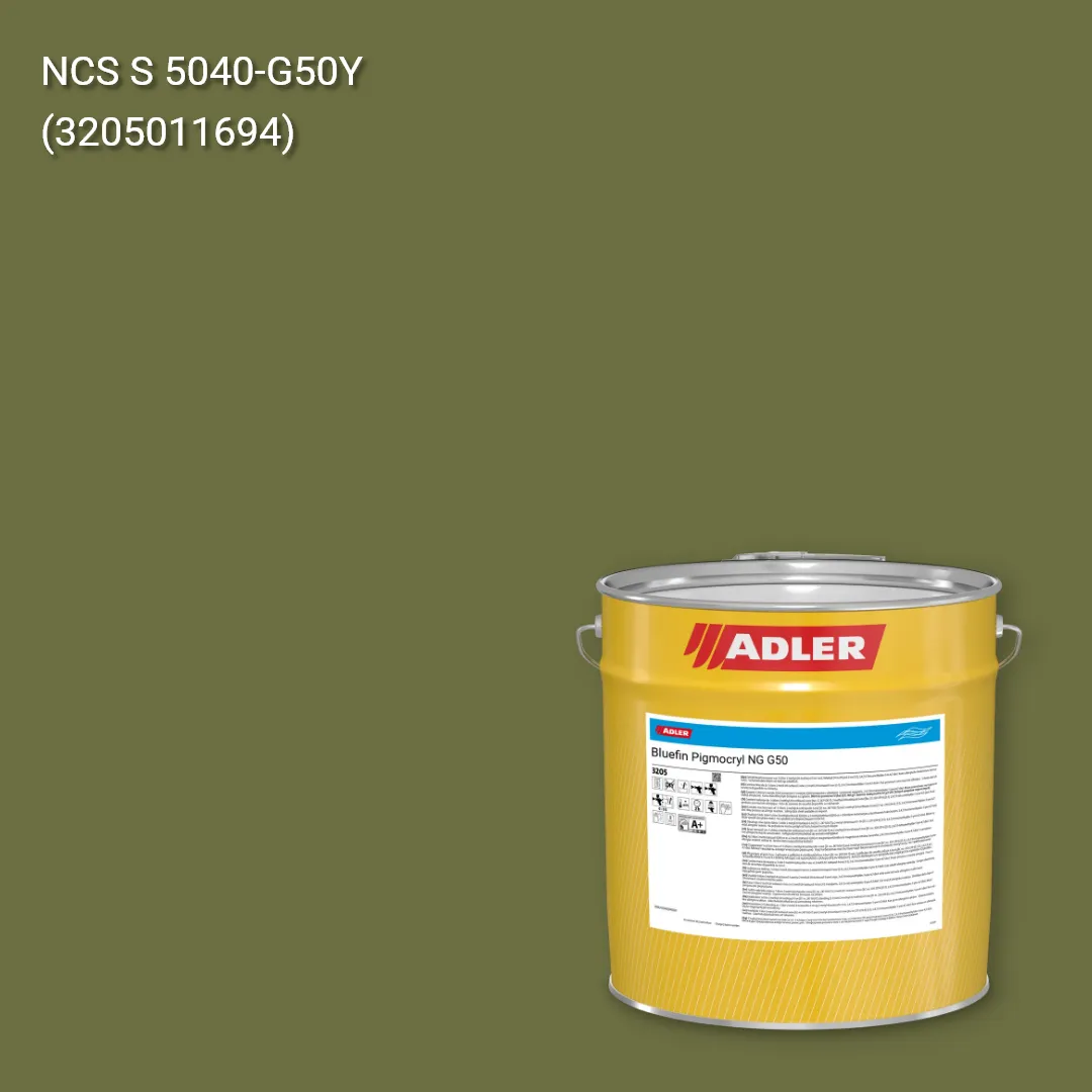 Лак меблевий Bluefin Pigmocryl NG G50 колір NCS S 5040-G50Y, Adler NCS S