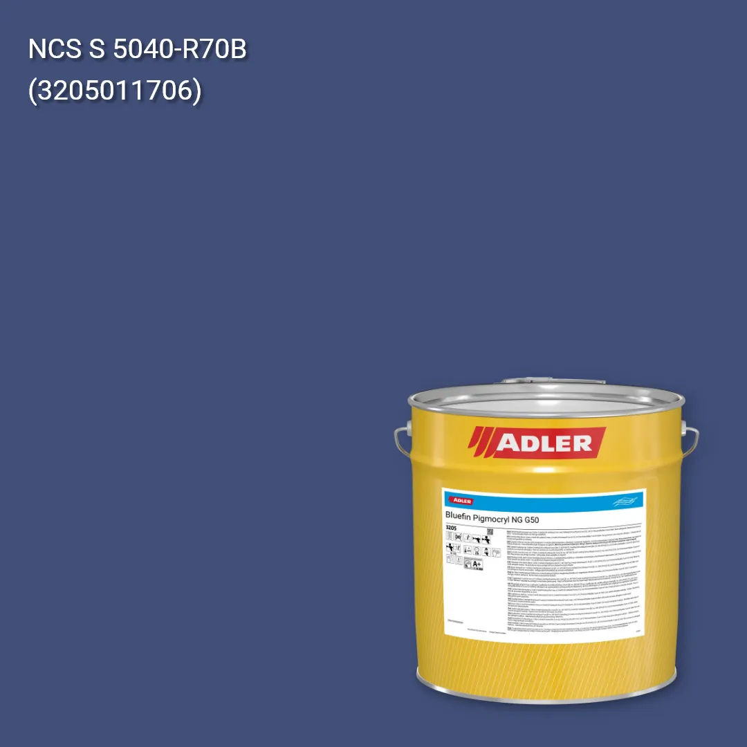 Лак меблевий Bluefin Pigmocryl NG G50 колір NCS S 5040-R70B, Adler NCS S