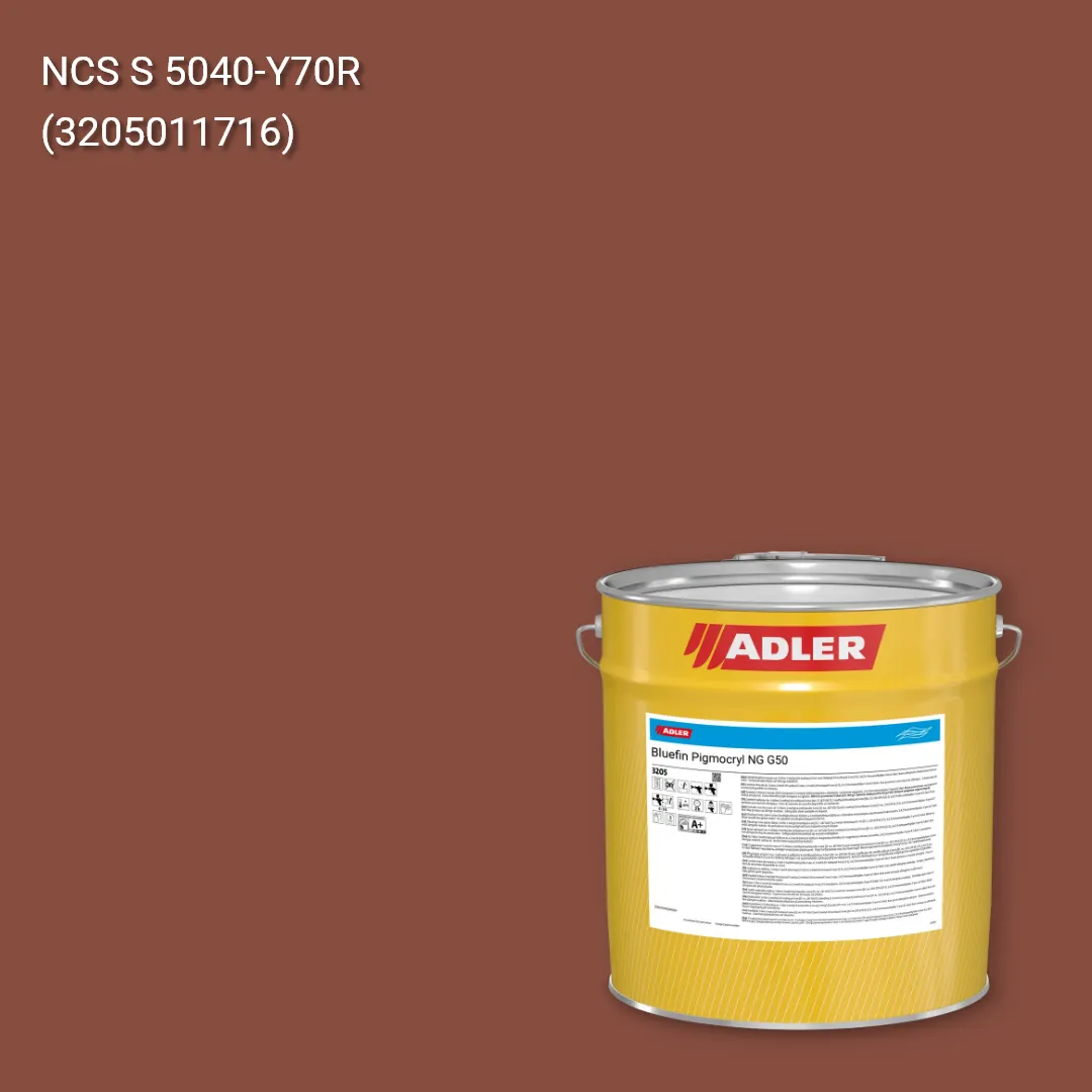 Лак меблевий Bluefin Pigmocryl NG G50 колір NCS S 5040-Y70R, Adler NCS S