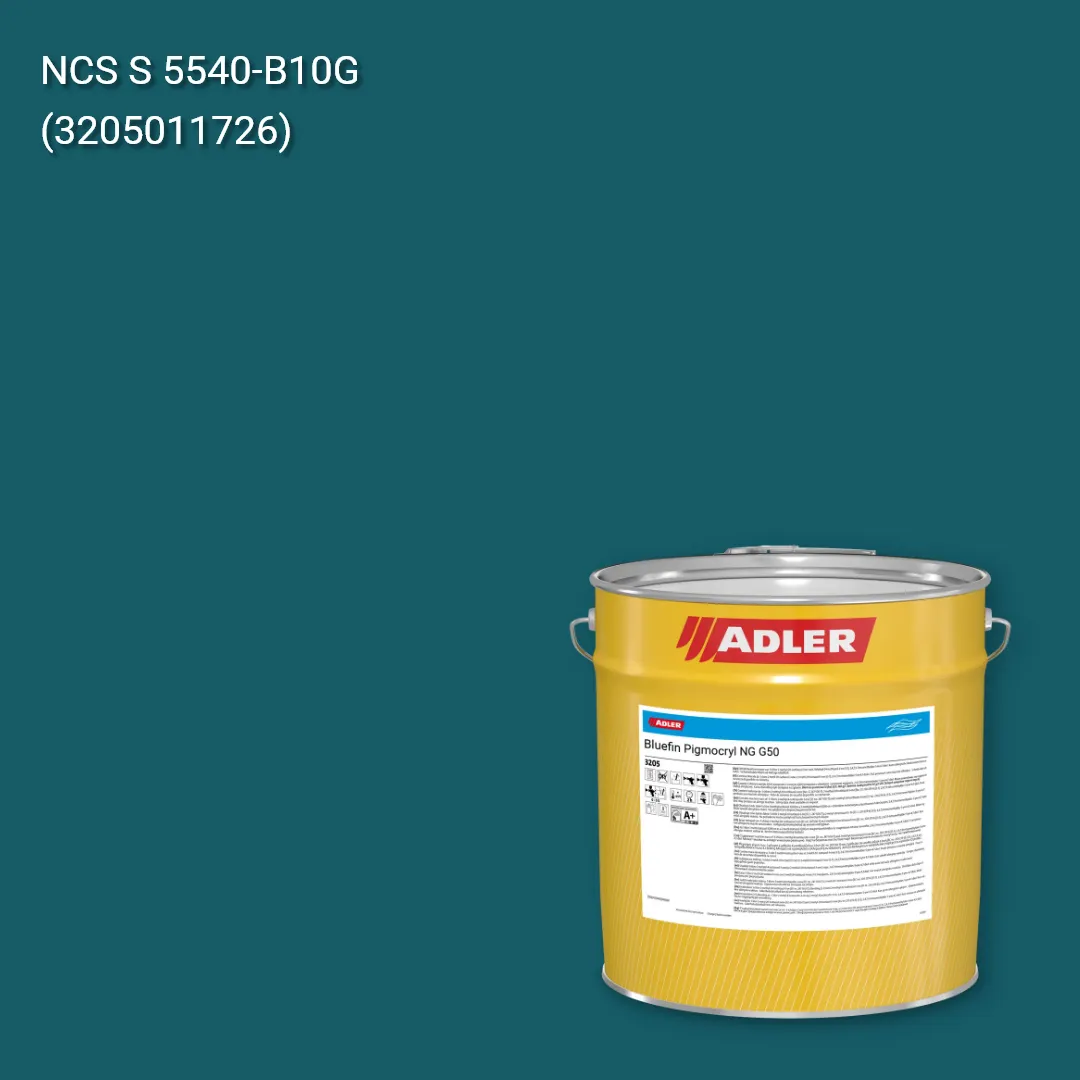 Лак меблевий Bluefin Pigmocryl NG G50 колір NCS S 5540-B10G, Adler NCS S