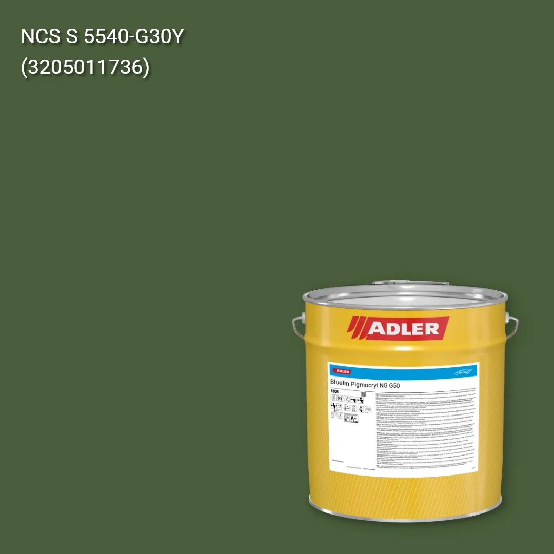 Лак меблевий Bluefin Pigmocryl NG G50 колір NCS S 5540-G30Y, Adler NCS S