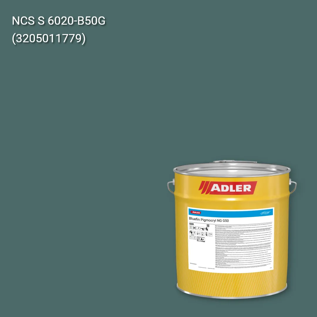Лак меблевий Bluefin Pigmocryl NG G50 колір NCS S 6020-B50G, Adler NCS S