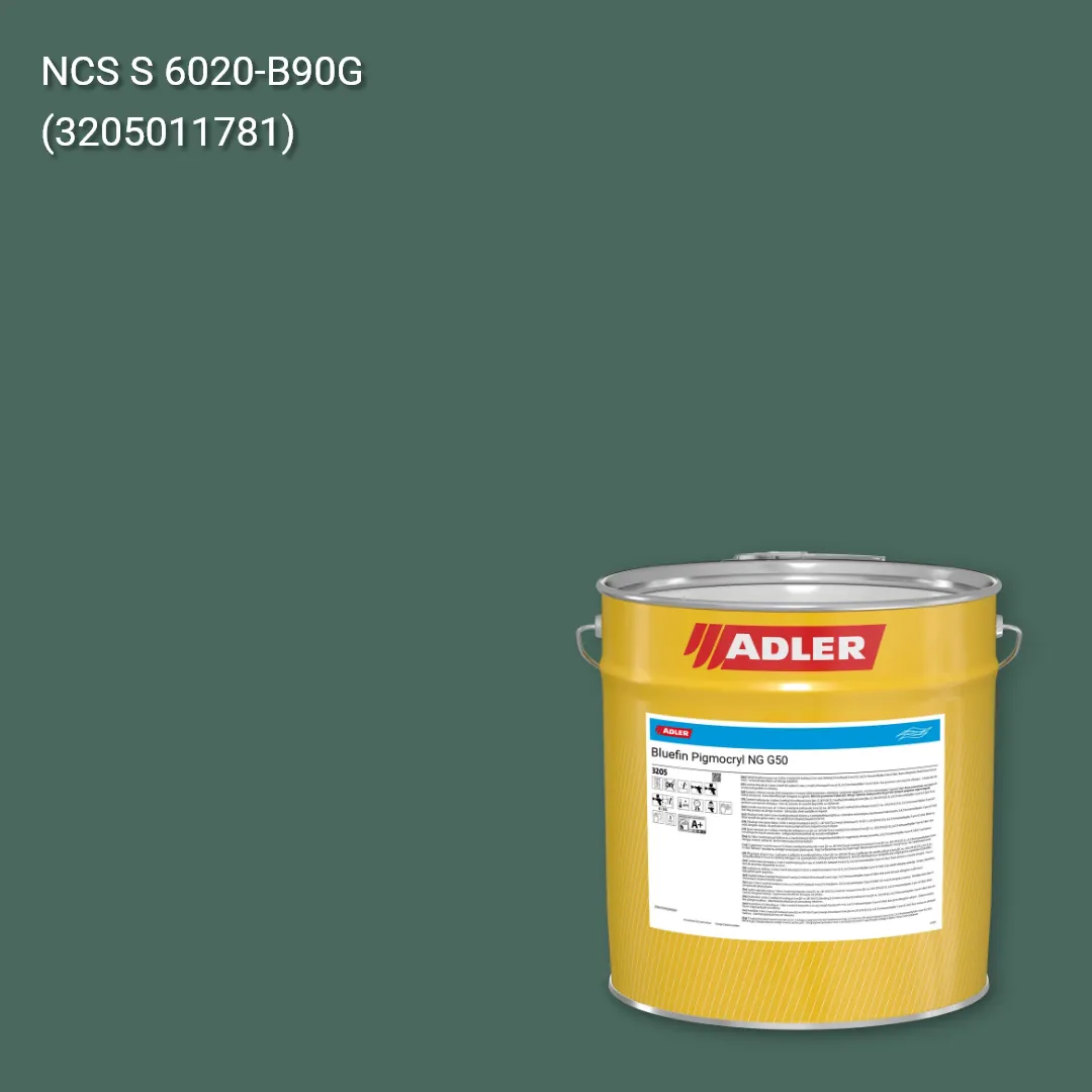 Лак меблевий Bluefin Pigmocryl NG G50 колір NCS S 6020-B90G, Adler NCS S