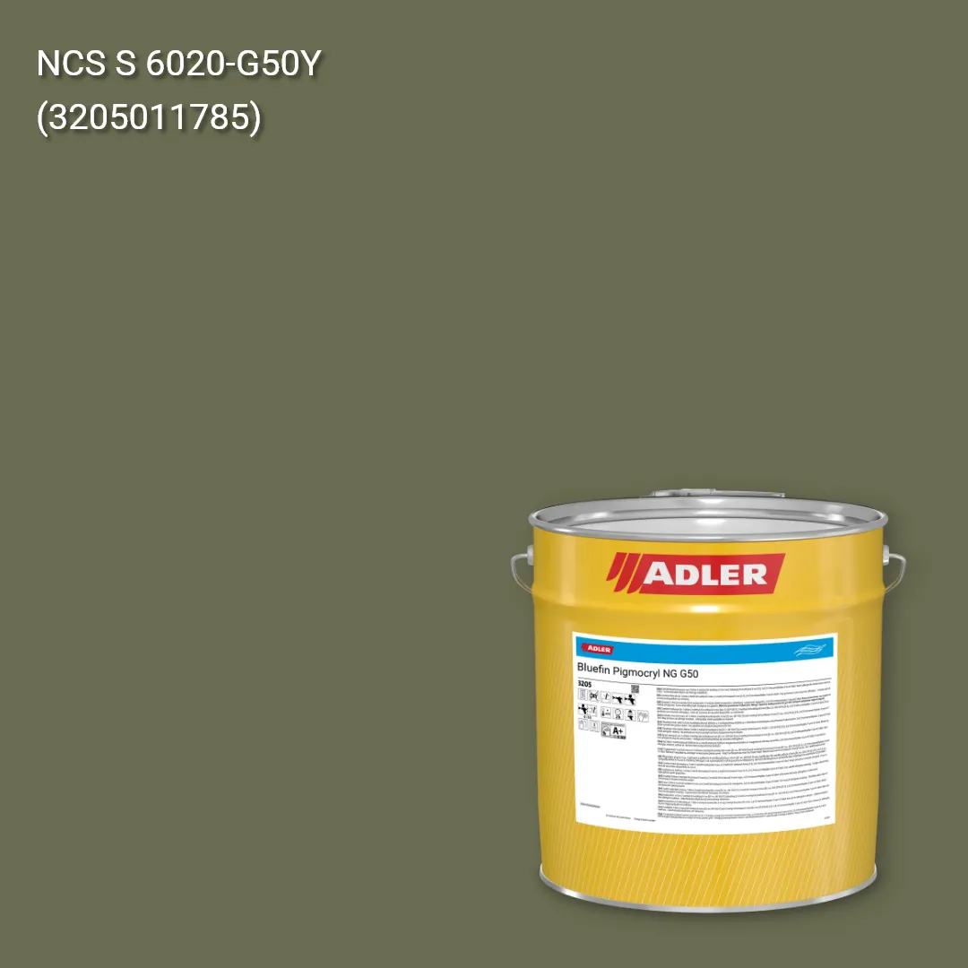 Лак меблевий Bluefin Pigmocryl NG G50 колір NCS S 6020-G50Y, Adler NCS S