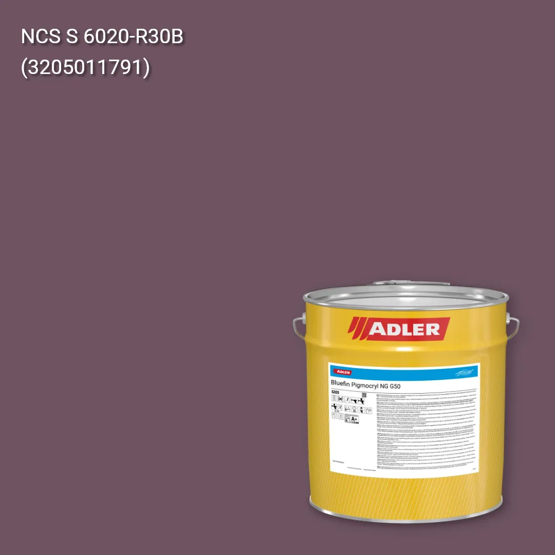 Лак меблевий Bluefin Pigmocryl NG G50 колір NCS S 6020-R30B, Adler NCS S