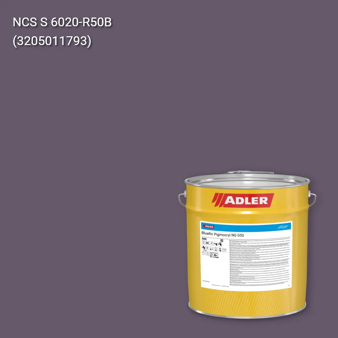 Лак меблевий Bluefin Pigmocryl NG G50 колір NCS S 6020-R50B, Adler NCS S