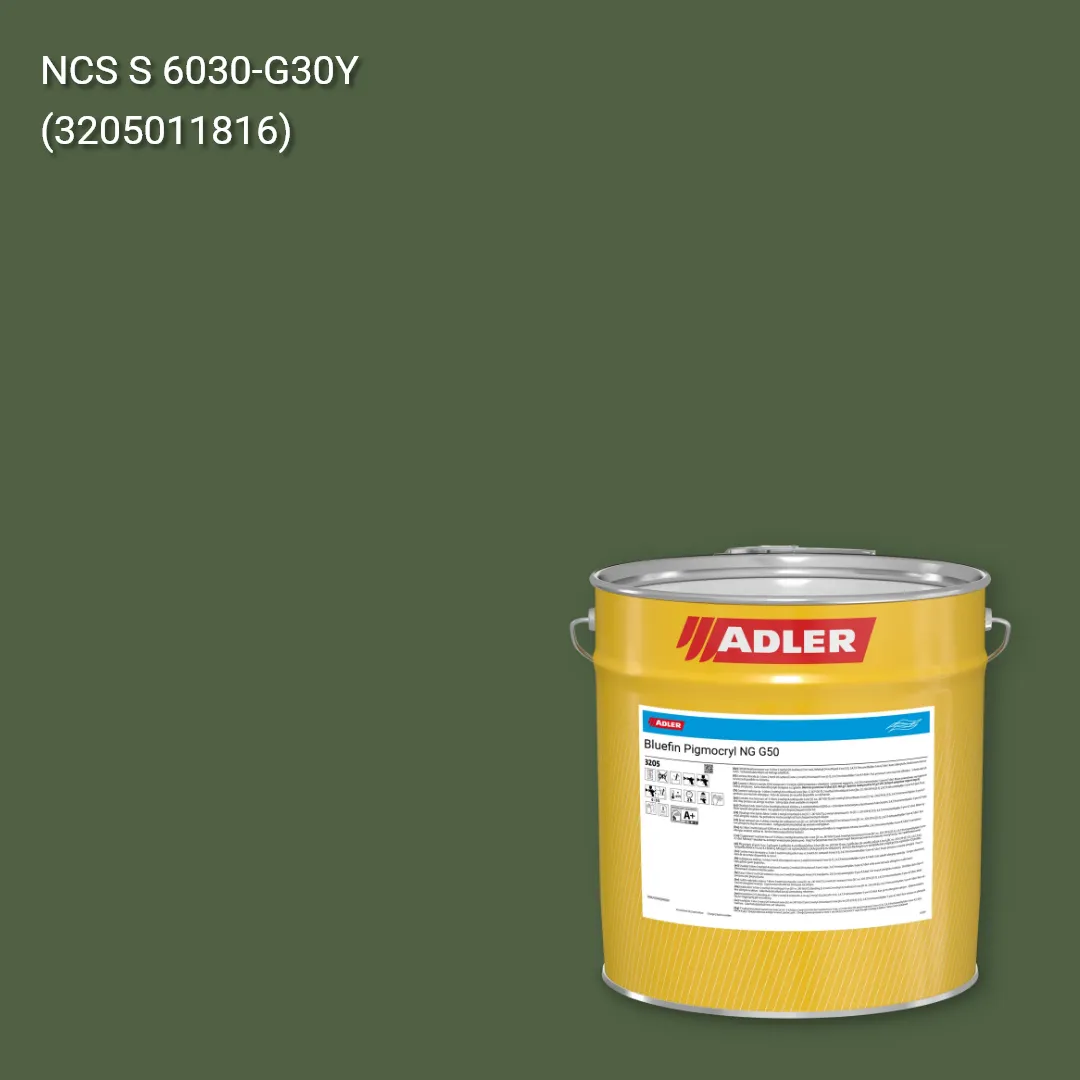Лак меблевий Bluefin Pigmocryl NG G50 колір NCS S 6030-G30Y, Adler NCS S
