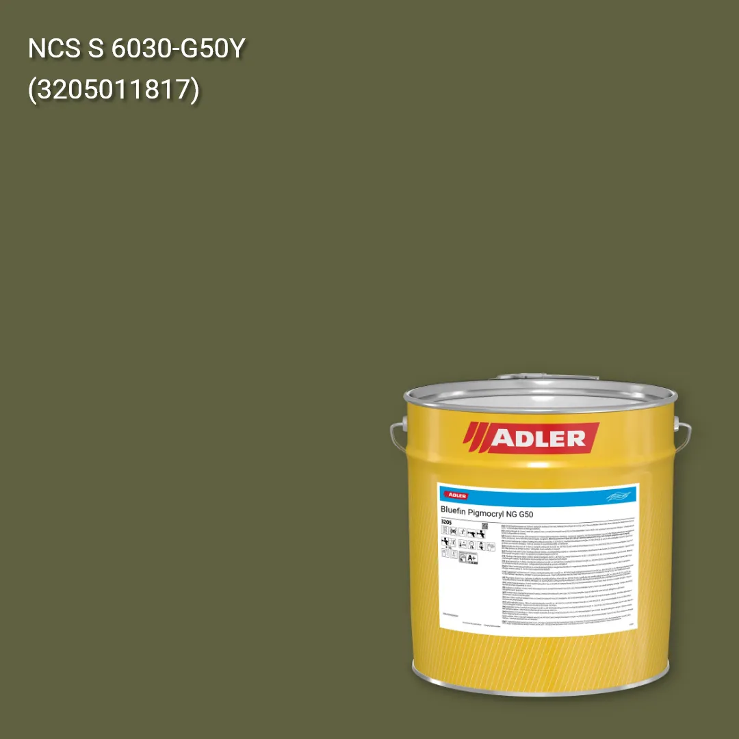 Лак меблевий Bluefin Pigmocryl NG G50 колір NCS S 6030-G50Y, Adler NCS S