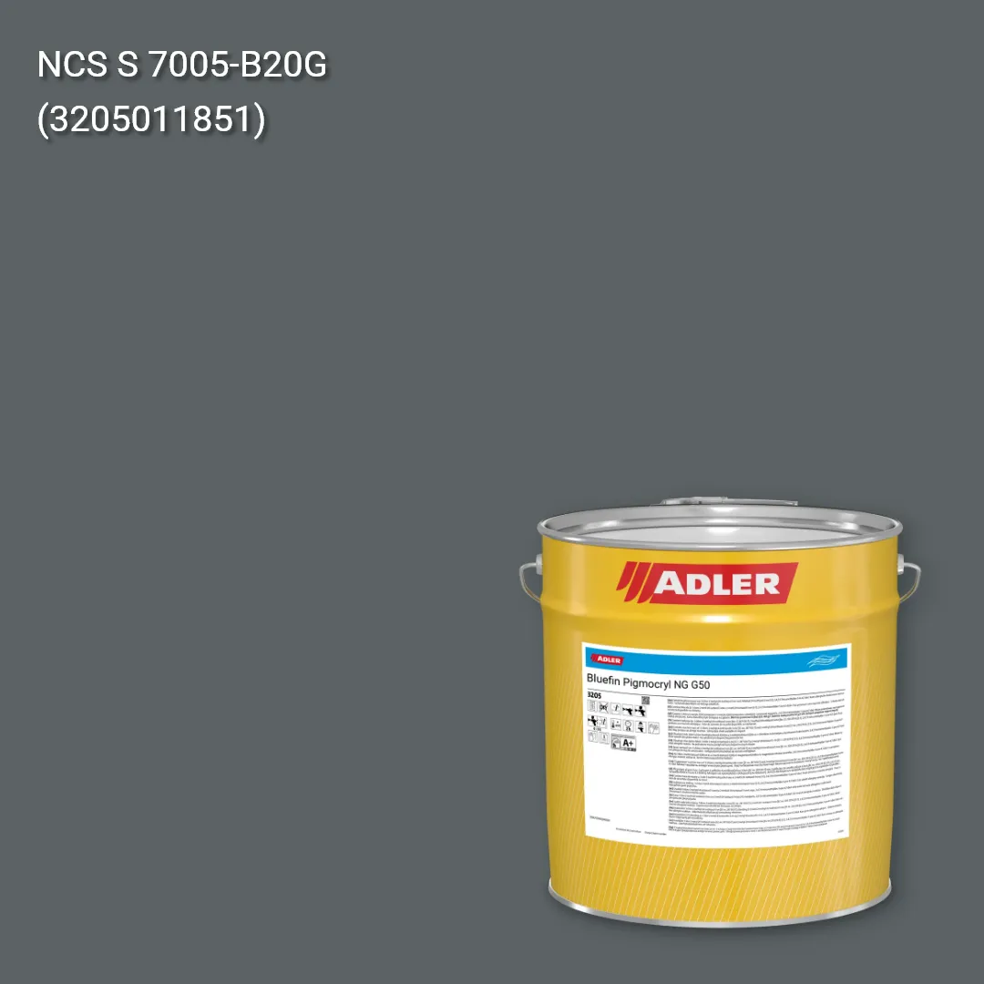 Лак меблевий Bluefin Pigmocryl NG G50 колір NCS S 7005-B20G, Adler NCS S