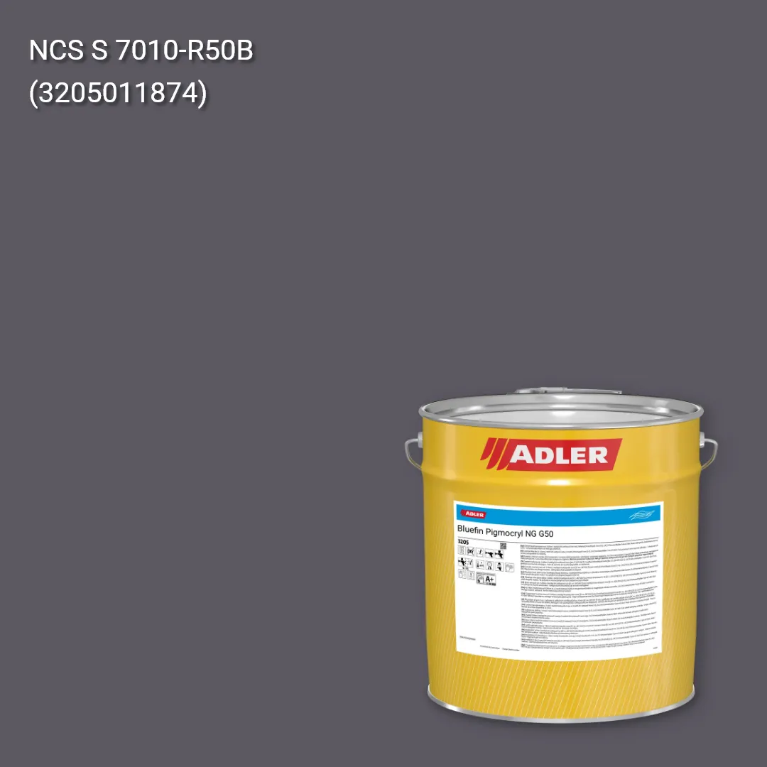 Лак меблевий Bluefin Pigmocryl NG G50 колір NCS S 7010-R50B, Adler NCS S