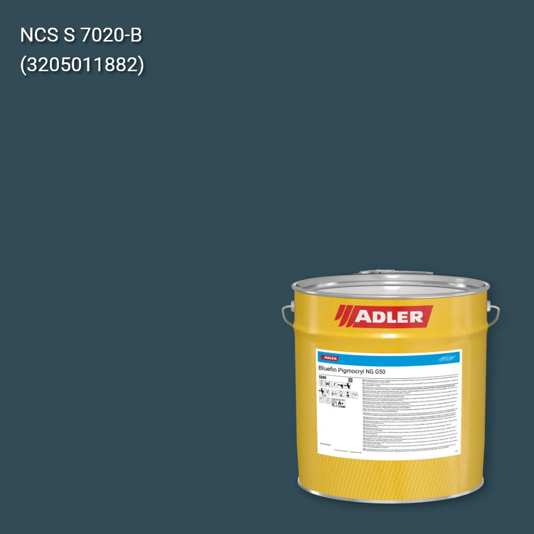Лак меблевий Bluefin Pigmocryl NG G50 колір NCS S 7020-B, Adler NCS S