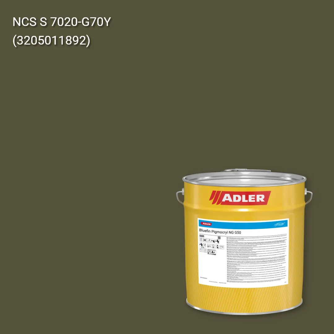 Лак меблевий Bluefin Pigmocryl NG G50 колір NCS S 7020-G70Y, Adler NCS S