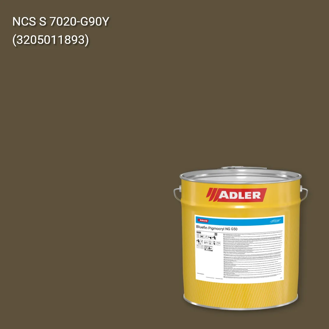 Лак меблевий Bluefin Pigmocryl NG G50 колір NCS S 7020-G90Y, Adler NCS S