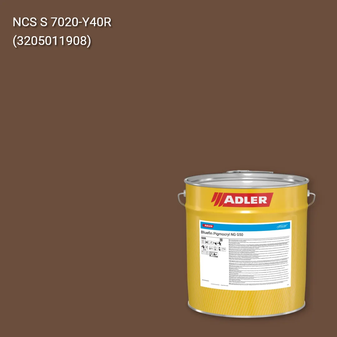 Лак меблевий Bluefin Pigmocryl NG G50 колір NCS S 7020-Y40R, Adler NCS S