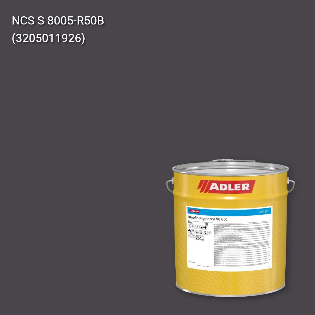 Лак меблевий Bluefin Pigmocryl NG G50 колір NCS S 8005-R50B, Adler NCS S