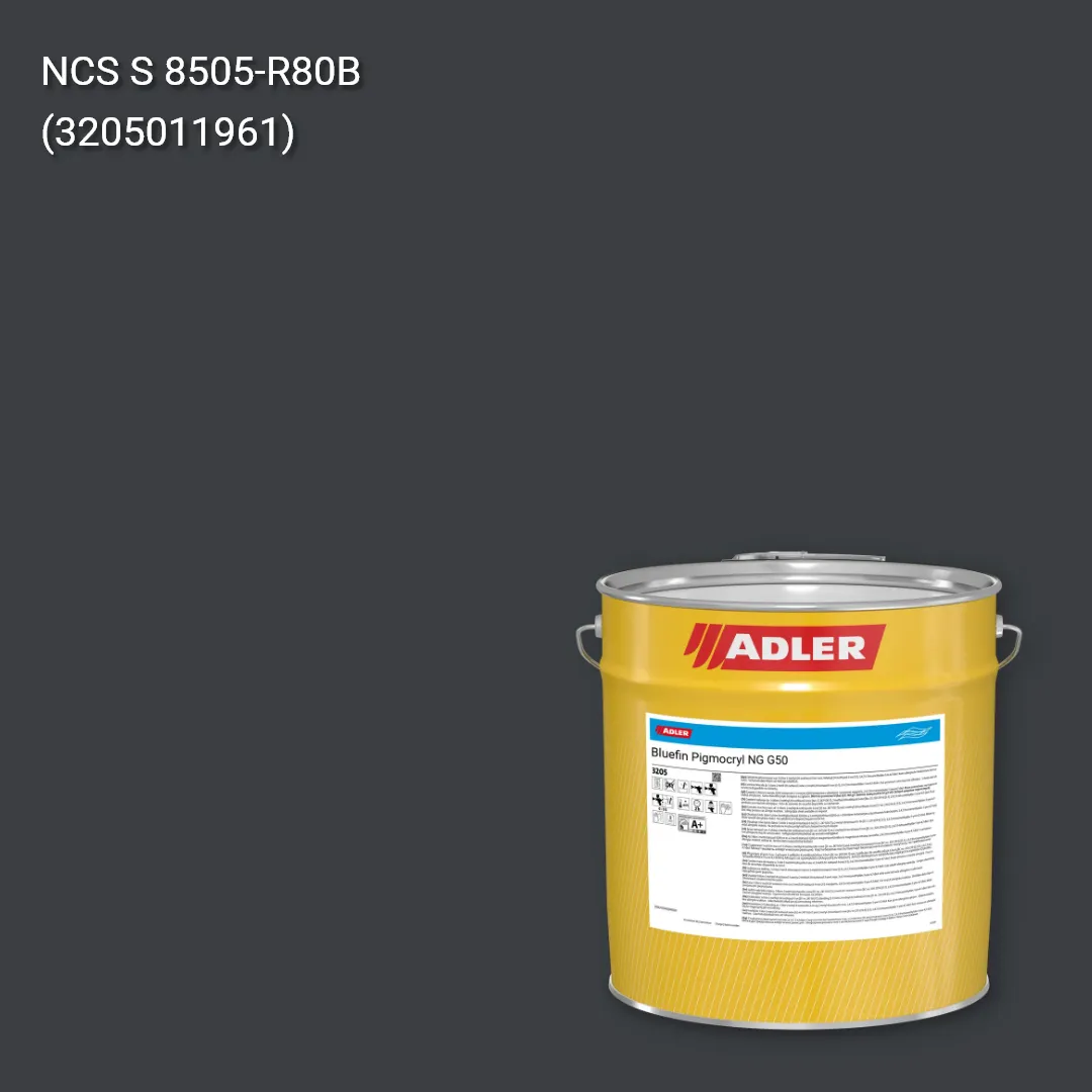Лак меблевий Bluefin Pigmocryl NG G50 колір NCS S 8505-R80B, Adler NCS S