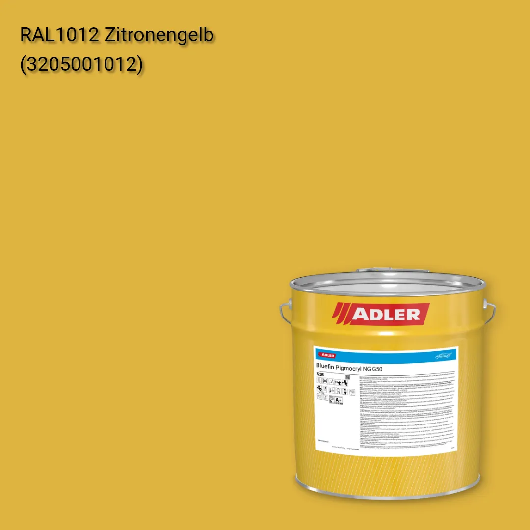 Лак меблевий Bluefin Pigmocryl NG G50 колір RAL 1012, Adler RAL 192