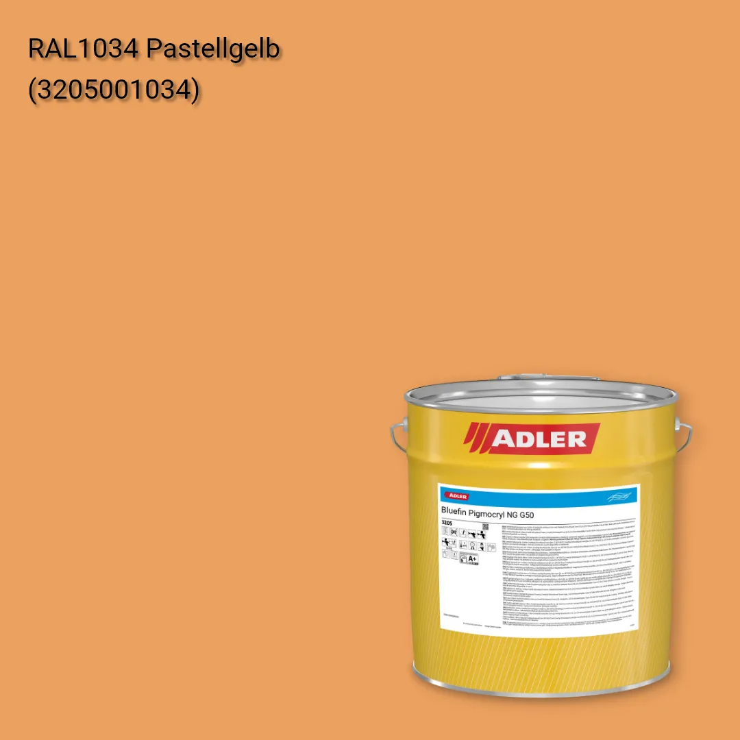 Лак меблевий Bluefin Pigmocryl NG G50 колір RAL 1034, Adler RAL 192