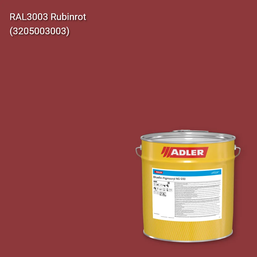 Лак меблевий Bluefin Pigmocryl NG G50 колір RAL 3003, Adler RAL 192