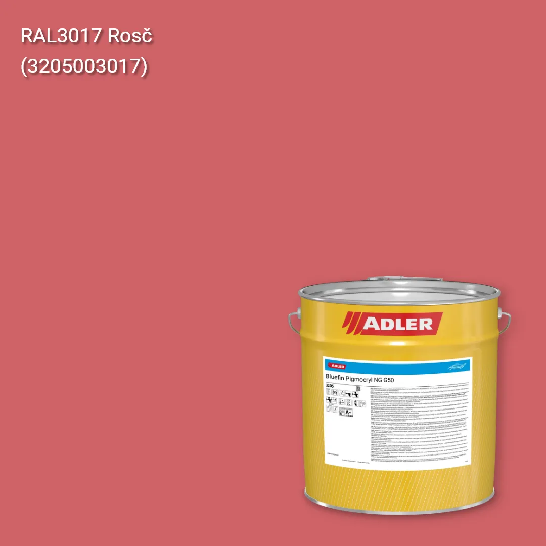 Лак меблевий Bluefin Pigmocryl NG G50 колір RAL 3017, Adler RAL 192