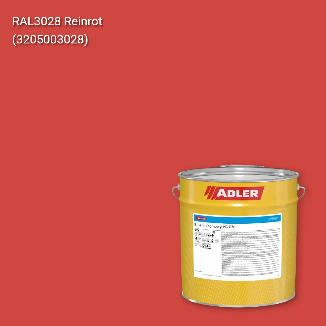 Лак меблевий Bluefin Pigmocryl NG G50 колір RAL 3028, Adler RAL 192