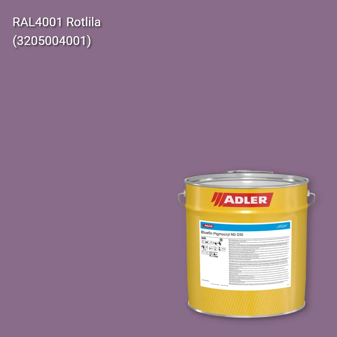 Лак меблевий Bluefin Pigmocryl NG G50 колір RAL 4001, Adler RAL 192