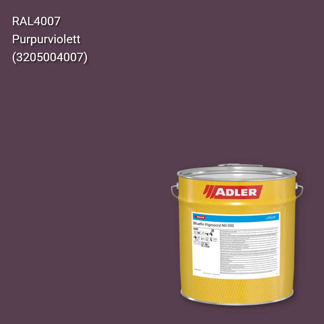Лак меблевий Bluefin Pigmocryl NG G50 колір RAL 4007, Adler RAL 192