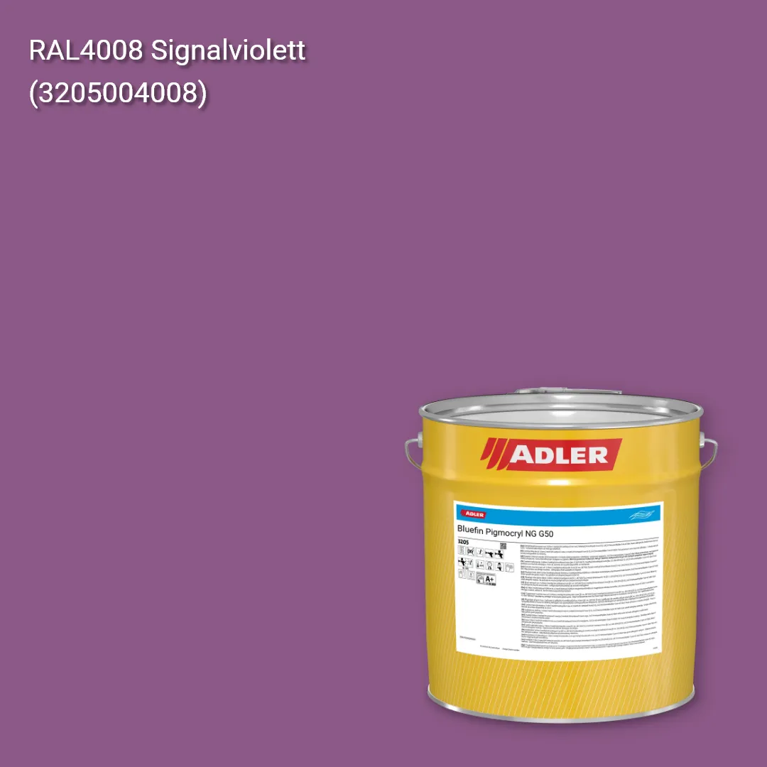 Лак меблевий Bluefin Pigmocryl NG G50 колір RAL 4008, Adler RAL 192