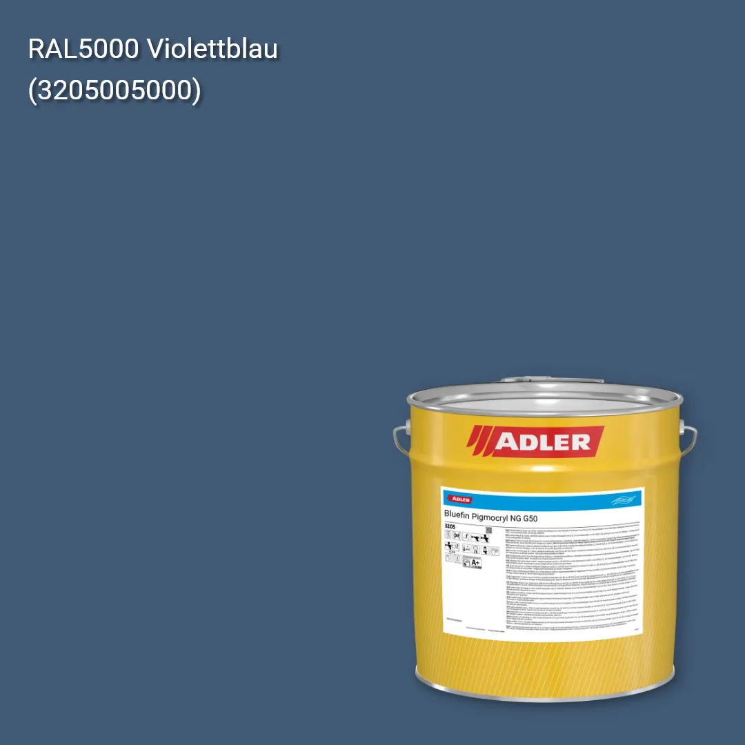Лак меблевий Bluefin Pigmocryl NG G50 колір RAL 5000, Adler RAL 192