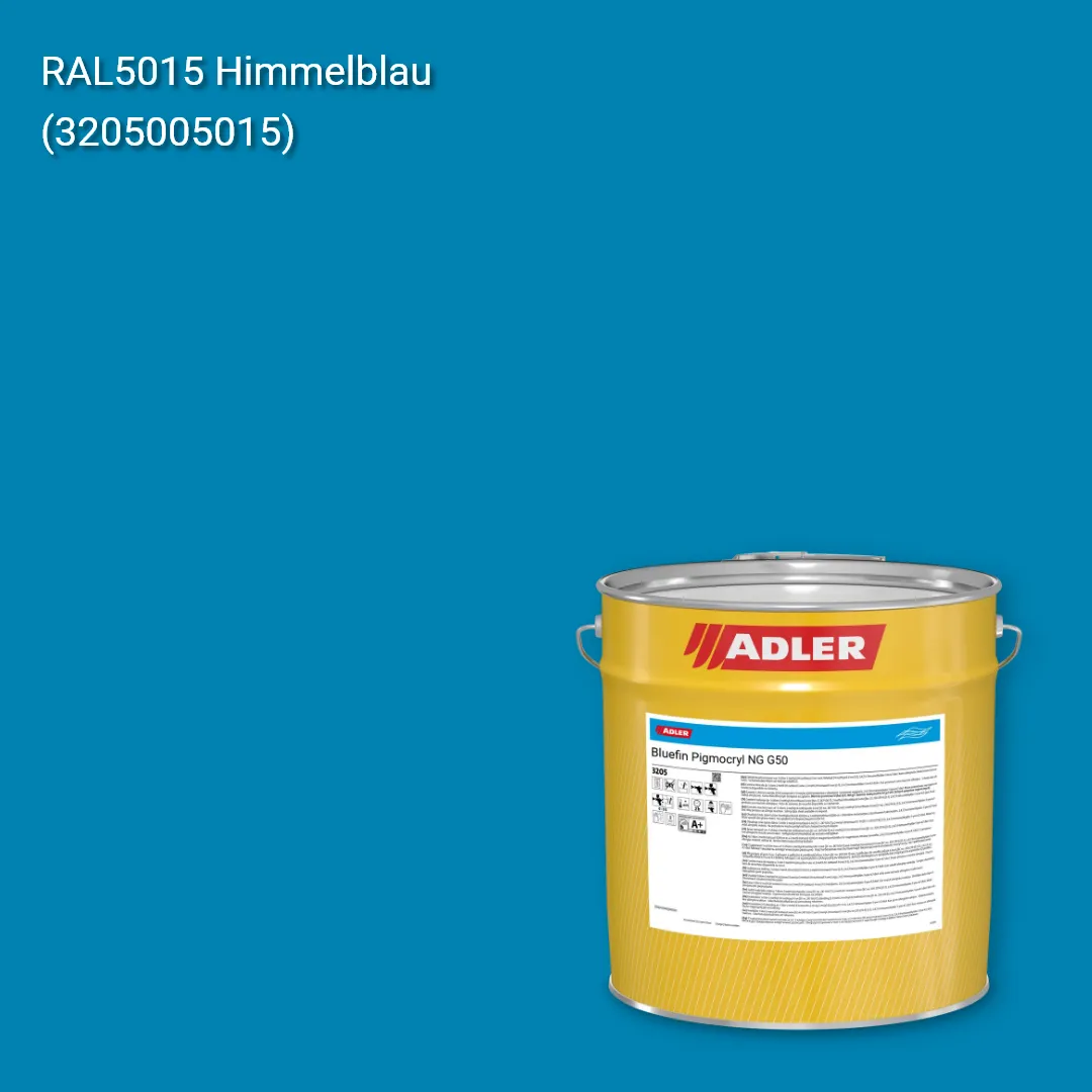 Лак меблевий Bluefin Pigmocryl NG G50 колір RAL 5015, Adler RAL 192