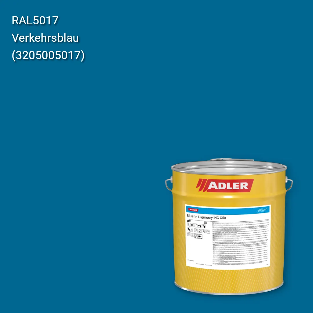 Лак меблевий Bluefin Pigmocryl NG G50 колір RAL 5017, Adler RAL 192