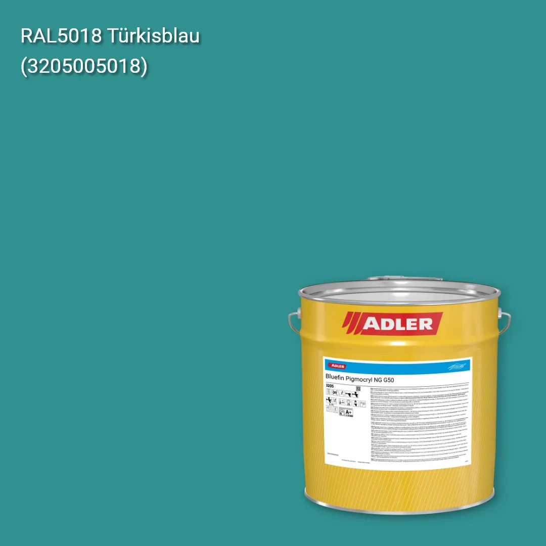 Лак меблевий Bluefin Pigmocryl NG G50 колір RAL 5018, Adler RAL 192