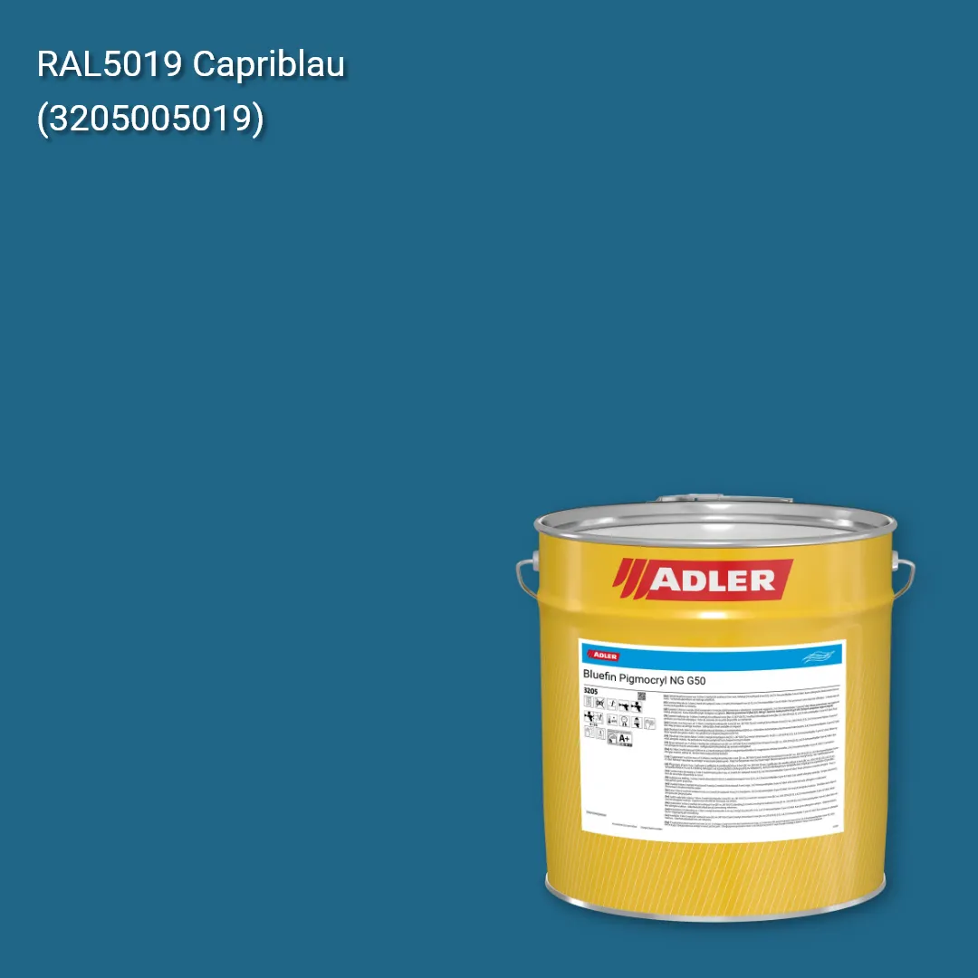 Лак меблевий Bluefin Pigmocryl NG G50 колір RAL 5019, Adler RAL 192