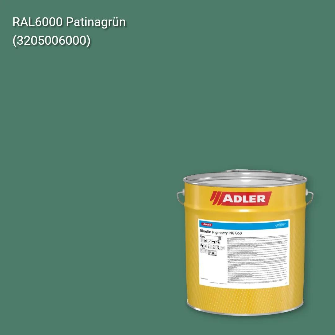 Лак меблевий Bluefin Pigmocryl NG G50 колір RAL 6000, Adler RAL 192