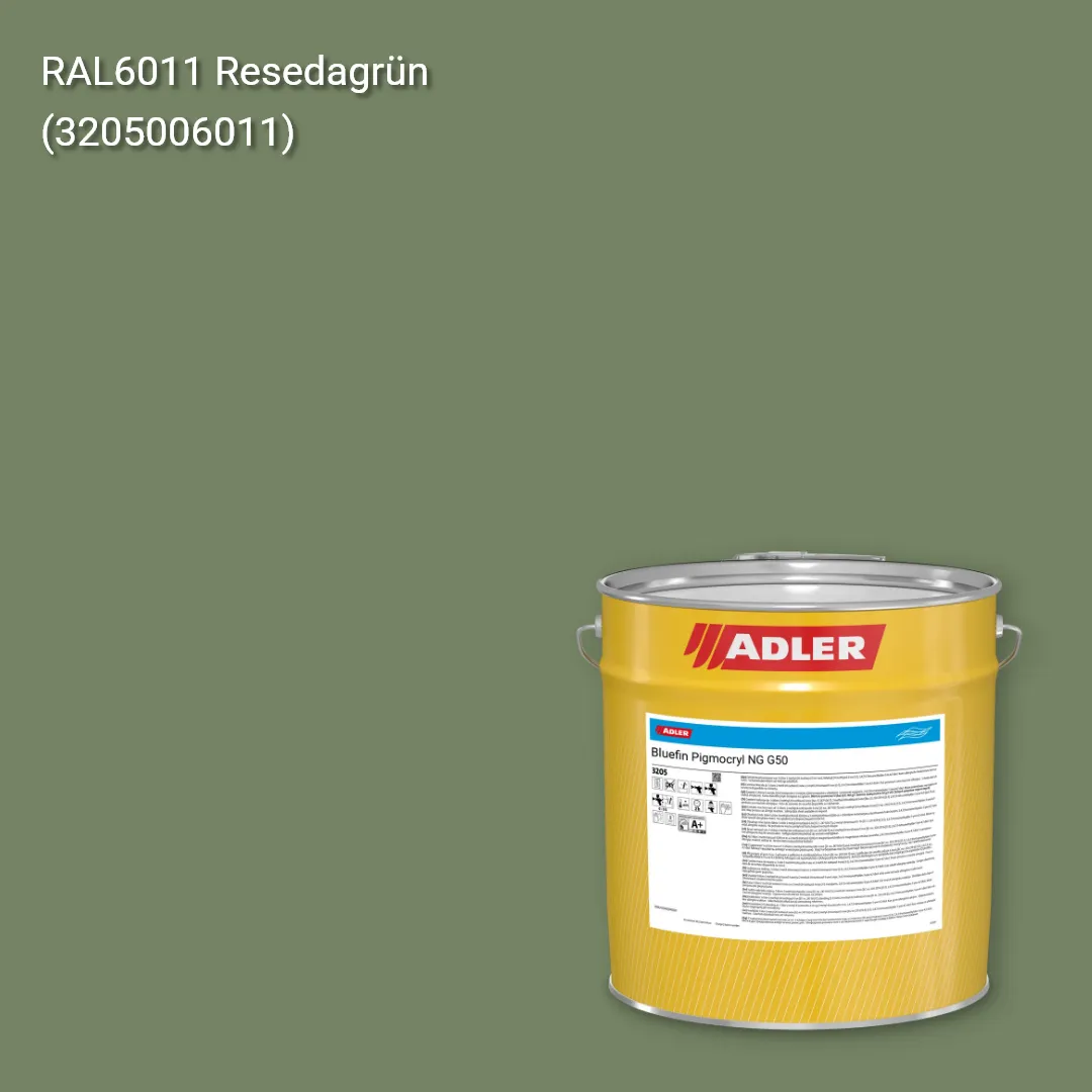Лак меблевий Bluefin Pigmocryl NG G50 колір RAL 6011, Adler RAL 192