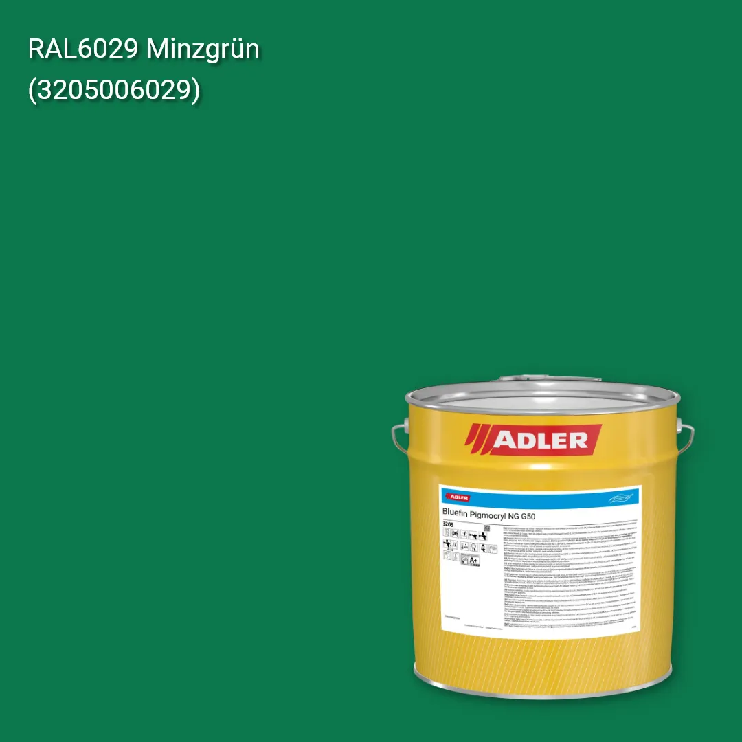 Лак меблевий Bluefin Pigmocryl NG G50 колір RAL 6029, Adler RAL 192