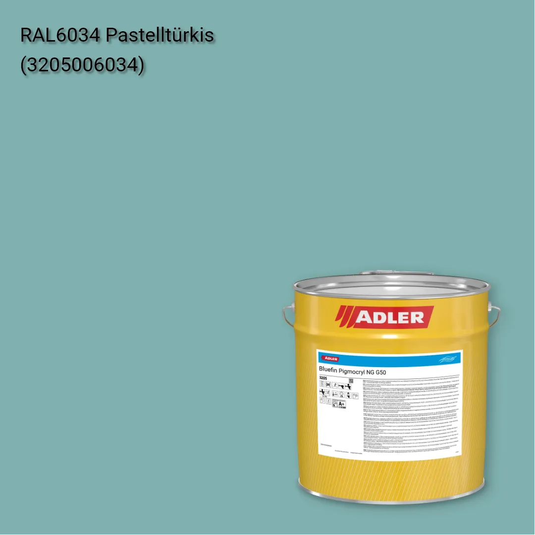 Лак меблевий Bluefin Pigmocryl NG G50 колір RAL 6034, Adler RAL 192