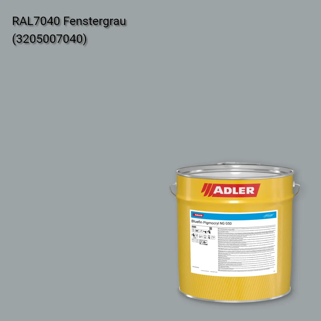 Лак меблевий Bluefin Pigmocryl NG G50 колір RAL 7040, Adler RAL 192